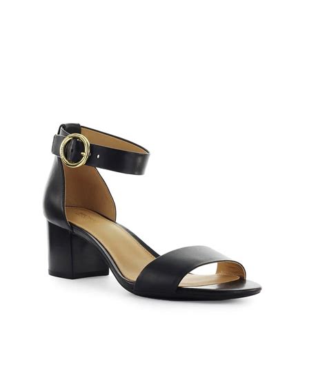 michael kors lena sandals black|michael kors black sandals sale.